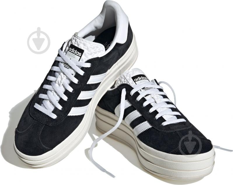 Кроссовки женские демисезонные Adidas GAZELLE BOLD W HQ6912 р.40 черные - фото 3