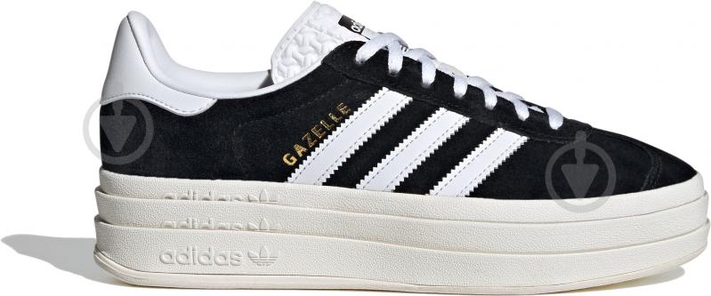 Кроссовки женские демисезонные Adidas GAZELLE BOLD W HQ6912 р.40 черные - фото 1