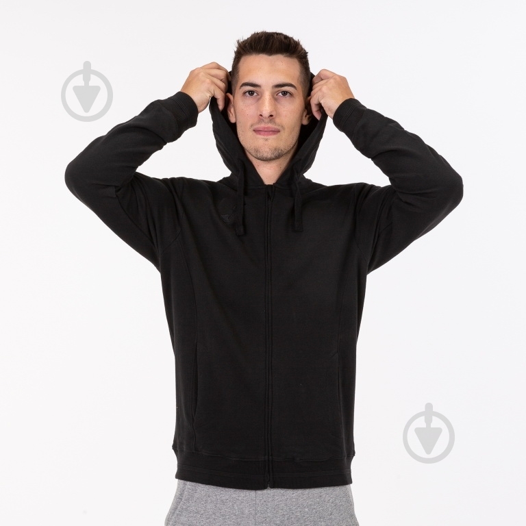 Джемпер Joma HOODED JACKET BLACK 101361.100 р. M чорний - фото 3 Джемпер Joma HOODED JACKET BLACK 101361.100 р. M чорний - фото 3