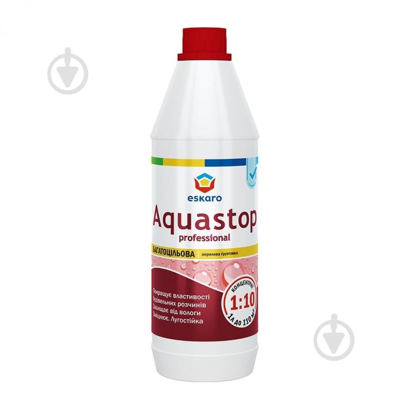 Ґрунтовка глибокопроникна Eskaro Aquastop Professional концентрат 1:10 1 л - фото 1