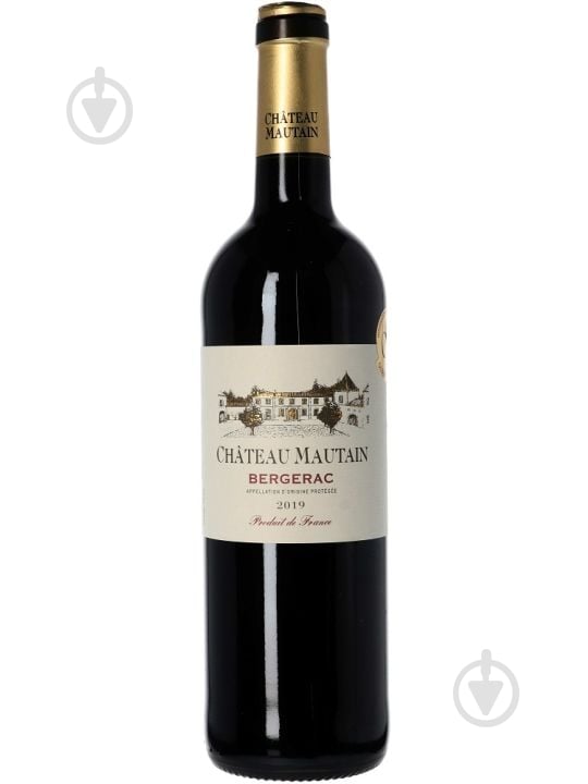 Вино Chateau Mautain de Bergerac красное сухое 0,75 л - фото 1 Вино Chateau Mautain de Bergerac красное сухое 0,75 л - фото 1