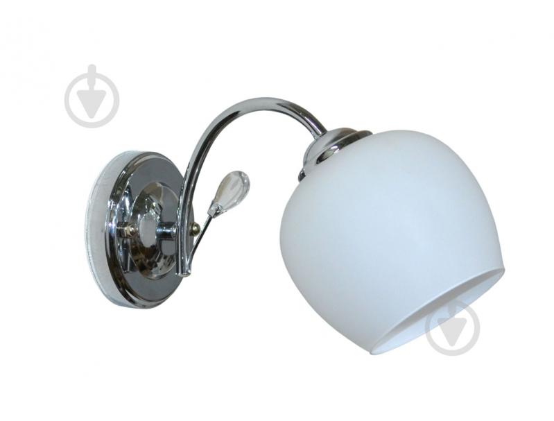 Бра Геотон C683-1А 1x60 Вт E27 білий хром 48813 - фото 1