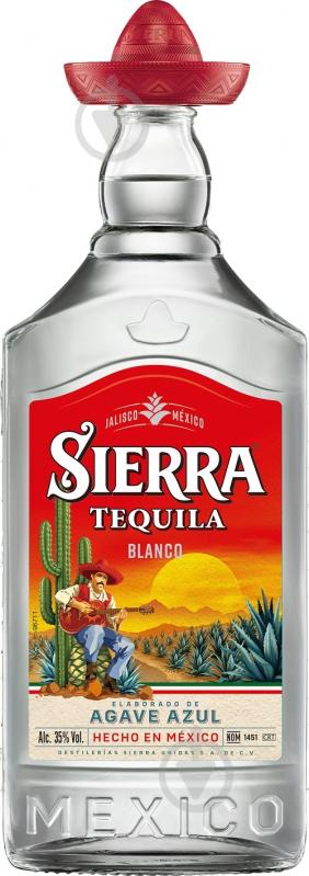 Текила Sierra Бланко 1 л 35% - фото 1