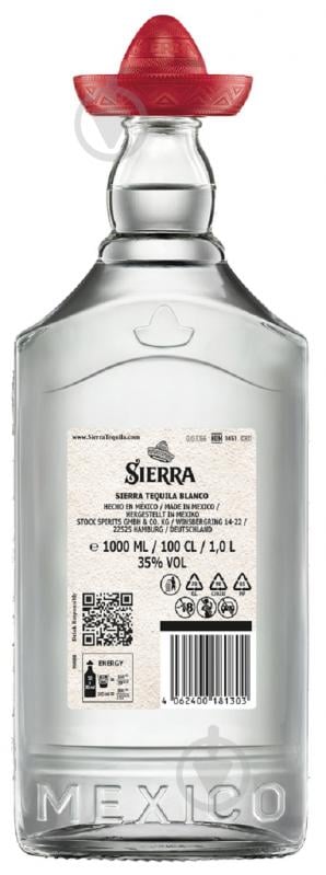 Текила Sierra Бланко 1 л 35% - фото 2
