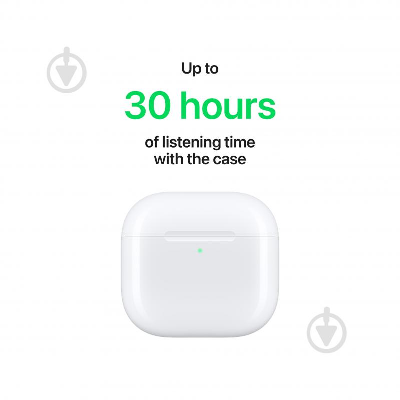 Наушники Apple AirPods 4 white (MXP63ZE/A) - фото 6