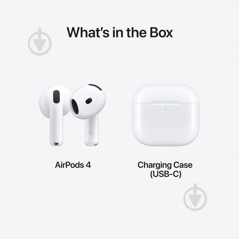 Наушники Apple AirPods 4 white (MXP63ZE/A) - фото 8