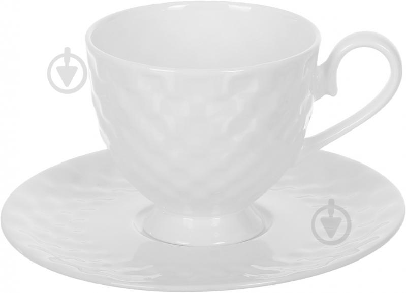 Чашка с блюдцем Fiora Crystal 280 мл - фото 1