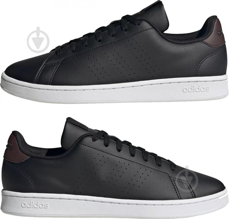 Кроссовки мужские демисезонные Adidas ADVANTAGE ID9630 р.48 черные - фото 5