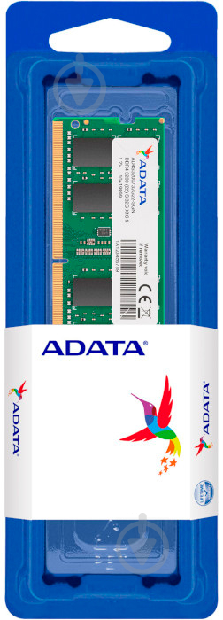 Оперативная память ADATA SODIMM DDR4 16 GB (1x16GB) 3200 MHz (AD4S320016G22-SGN) - фото 3