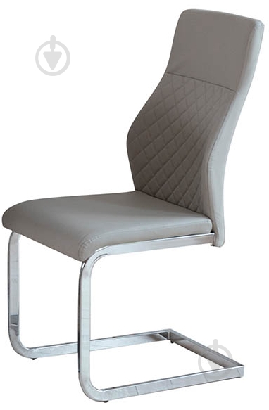 Стул Виола (X-1082) серый / хром - фото 1