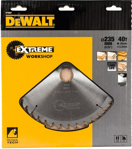 Пиляльний диск DeWalt Extreme Workshop 235x30x2,2 Z40 DT4067 - фото 3