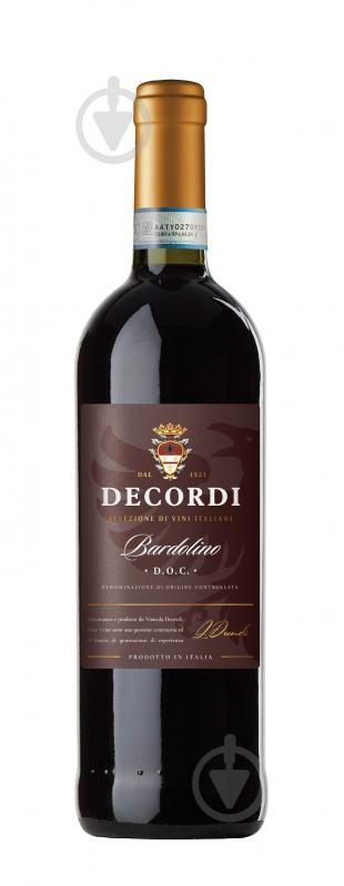 Вино Decordi красное сухое Bardolino 0,75 л - фото 1