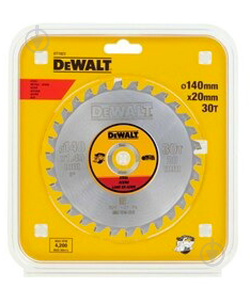 Пиляльний диск DeWalt Metal Cutting 140x20x1,13 Z30 DT1923 - фото 2