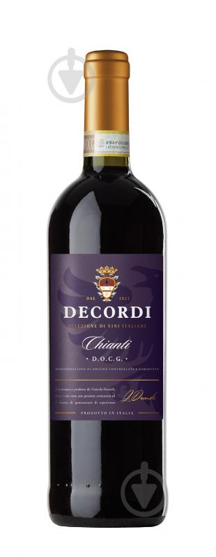 Вино Decordi красное сухое Chianti 0,75 л - фото 1