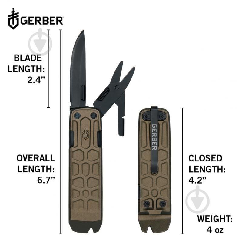 Набор Gerber Knives Asada + Мультитул Lockdown Slim,16L (Подарок) - фото 11