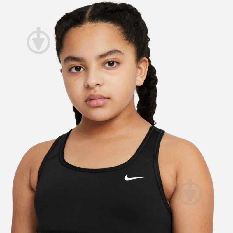 Бра Nike G NK SWOOSH BRA DA1030-010 р.XS черный - фото 7