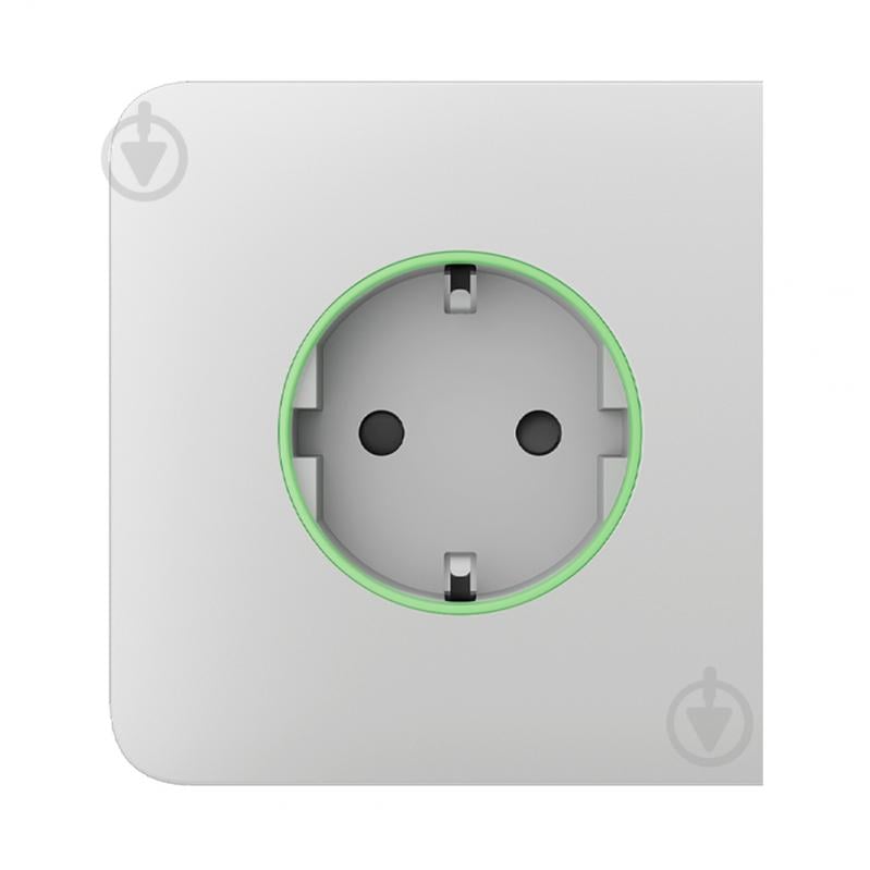 Панель фронтальна бічна Ajax SideCover (smart) [type F] для вбудованої розетки Outlet Jeweller білий - фото 1