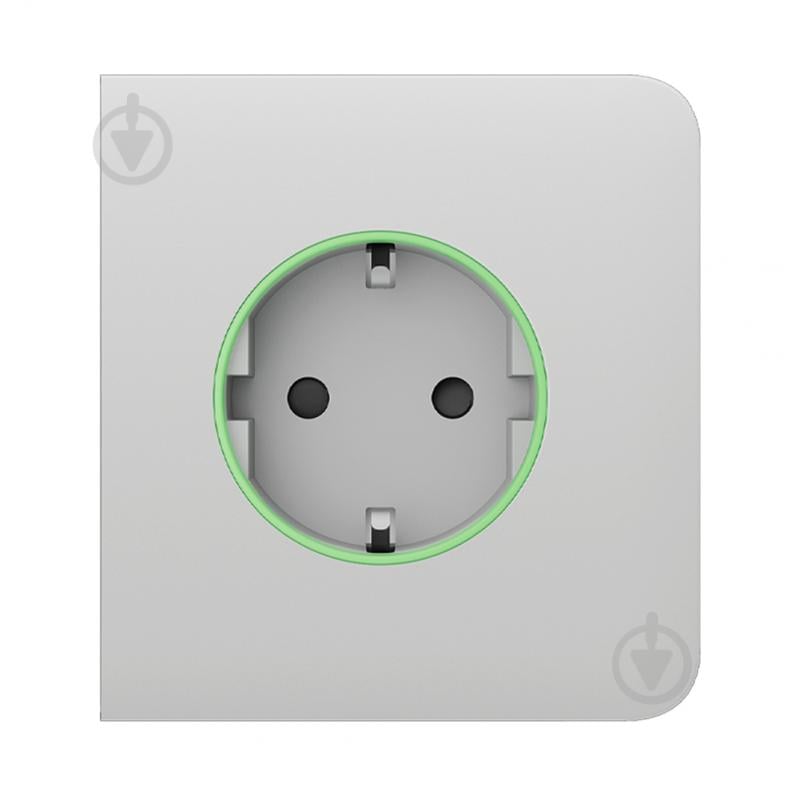 Панель фронтальна бічна Ajax SideCover (smart) [type F] для вбудованої розетки Outlet Jeweller білий - фото 2