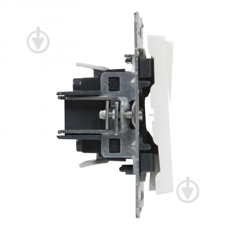 Переключатель проходной двухклавишный Legrand Suno без подсветки белый 721108 - фото 3