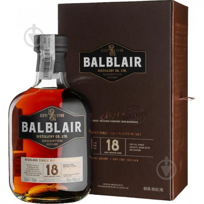Виски Balblair 18 Years Old 0,7 л - фото 1 Виски Balblair 18 Years Old 0,7 л - фото 1