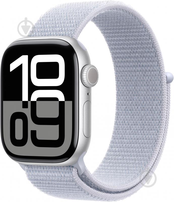 Смарт-годинник Apple Watch Series 10 GPS 42mm Silver Aluminium Case with Blue Cloud Sport Loop (MWWD3QH/A) - фото 1