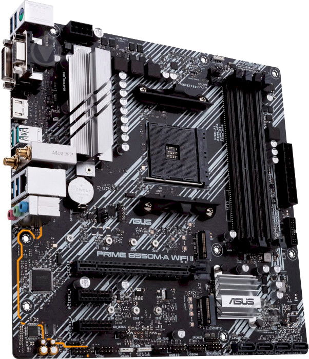 Материнская плата Asus PRIME B550M-A WIFI II (Socket AM4, AMD B550, micro ATX) - фото 4