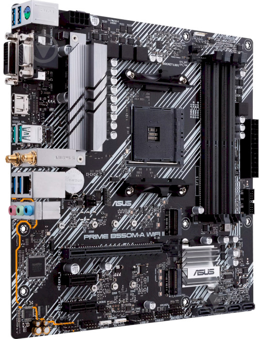 Материнская плата Asus PRIME B550M-A WIFI II (Socket AM4, AMD B550, micro ATX) - фото 2