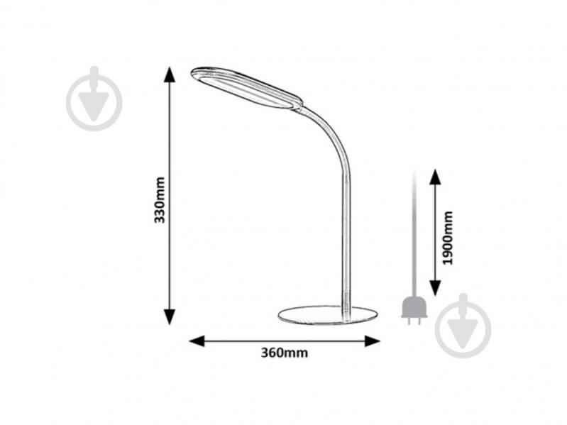 Настольная лампа Rabalux 74007 Аделмо 10 Вт черный 74007 - фото 6