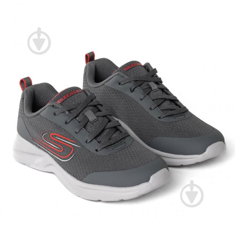 Кросівки для хлопчиків демісезонні Skechers Dynamatic 405113L CCRD р.38 сірі - фото 3 Кросівки для хлопчиків демісезонні Skechers Dynamatic 405113L CCRD р.38 сірі - фото 3
