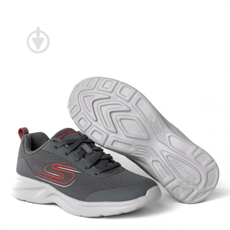 Кросівки для хлопчиків демісезонні Skechers Dynamatic 405113L CCRD р.38 сірі - фото 7 Кросівки для хлопчиків демісезонні Skechers Dynamatic 405113L CCRD р.38 сірі - фото 7
