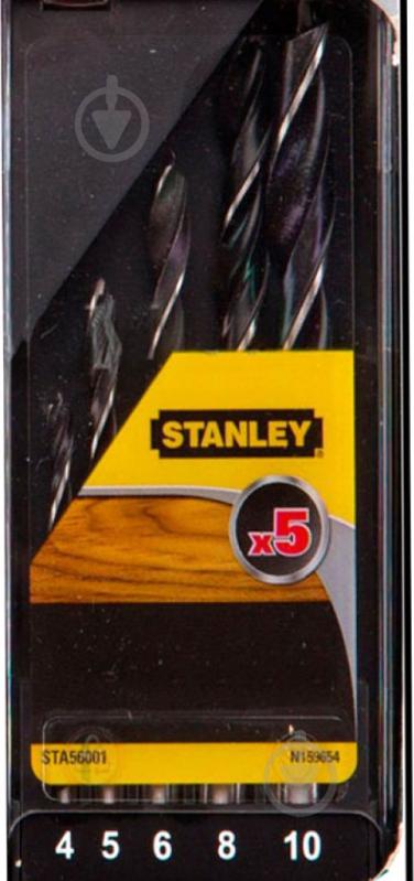 Набір свердел Stanley 4,5-10 мм 5 шт. STA56001 - фото 1