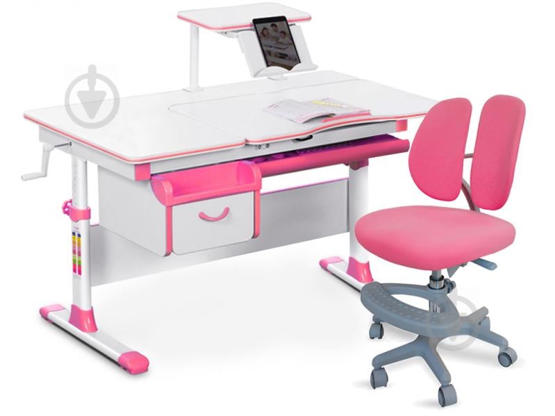 Комплект меблів дитячий Evo-kids Evo-40 PN Pink + крісло Y-408 KP - фото 1