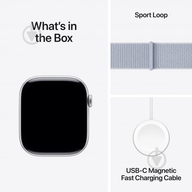 Смарт-годинник Apple Watch Series 10 GPS 46mm silver Case with Blue Cloud Sport Loop (MWWN3QH/A) - фото 9