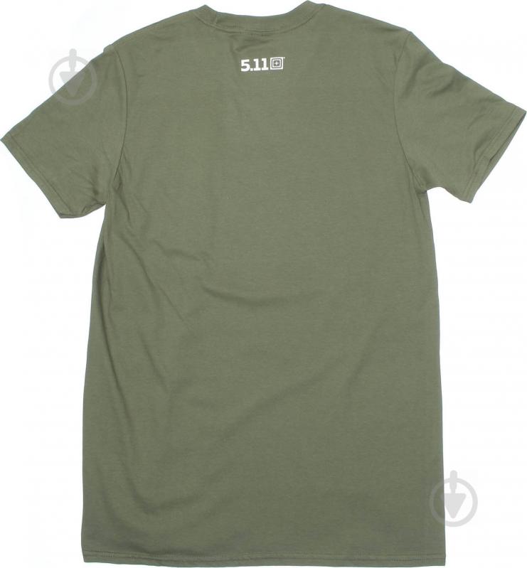 Футболка 5.11 Tactical Shield Ukraine [225] Military Green, M, с рисунком р. M [223] Military Green Heather - фото 2