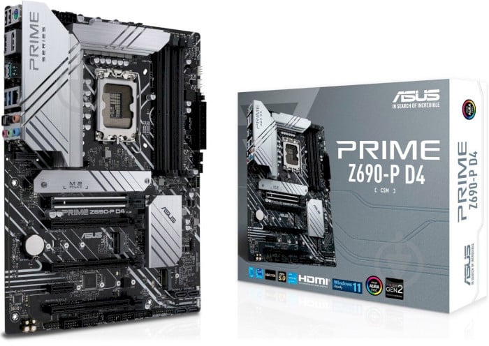 Материнська плата Asus PRIME Z690-P D4-CSM (Socket 1700, Intel Z690, ATX) - фото 5