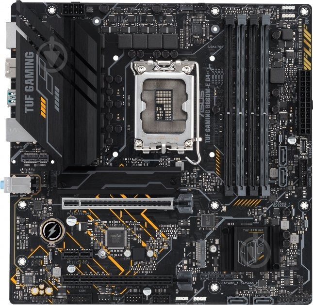 Материнская плата Asus TUF GAMING B660M-E D4 (Socket 1700, Intel B660, micro ATX) - фото 1