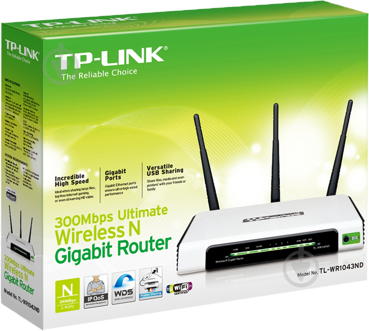 Wi-Fi-роутер TP-Link TL-WR1043ND - фото 5