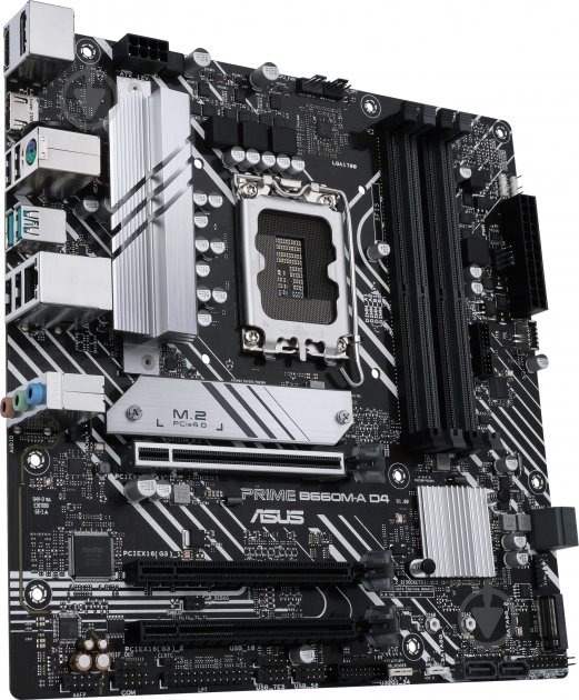 Материнская плата Asus PRIME B660M-A D4 (Socket 1700, Intel B660, micro ATX) - фото 2