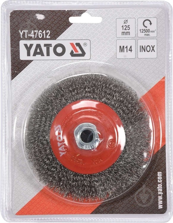 Щетка дисковая 125 мм YATO YT-47612 - фото 3