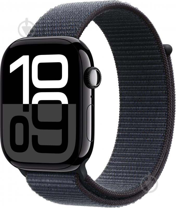 Смарт-годинник Apple Watch Series 10 GPS 46mm jet black Aluminium Case with Ink Sport Loop (MWWR3QH/A) - фото 1