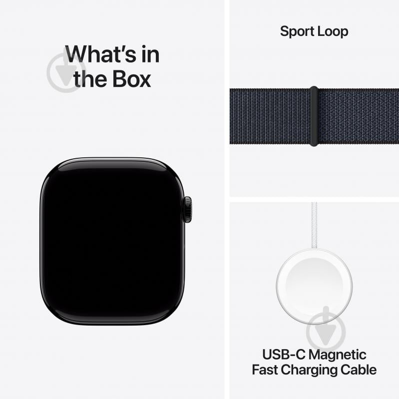 Смарт-годинник Apple Watch Series 10 GPS 46mm jet black Aluminium Case with Ink Sport Loop (MWWR3QH/A) - фото 9