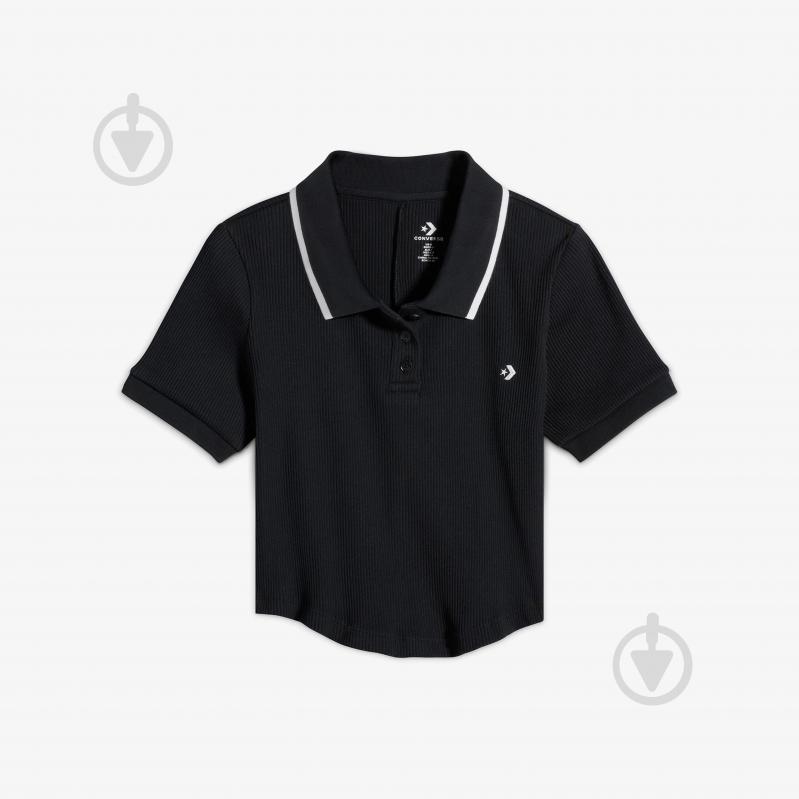 Футболка Converse SLIM BUTTON UP POLO CVW5K770-BLK р.XS чорний - фото 5 Футболка Converse SLIM BUTTON UP POLO CVW5K770-BLK р.XS чорний - фото 5