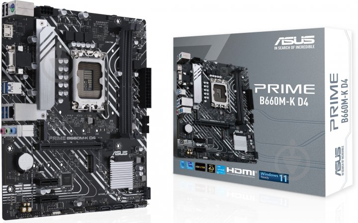 Материнская плата Asus PRIME B660M-K D4 (Socket 1700, Intel B660, micro ATX) - фото 4