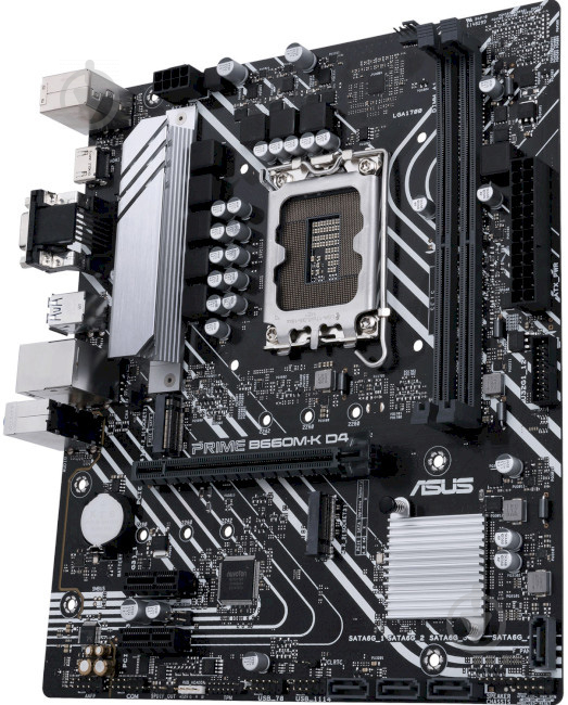 Материнская плата Asus PRIME B660M-K D4 (Socket 1700, Intel B660, micro ATX) - фото 3