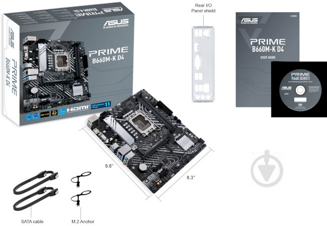 Материнская плата Asus PRIME B660M-K D4 (Socket 1700, Intel B660, micro ATX) - фото 6