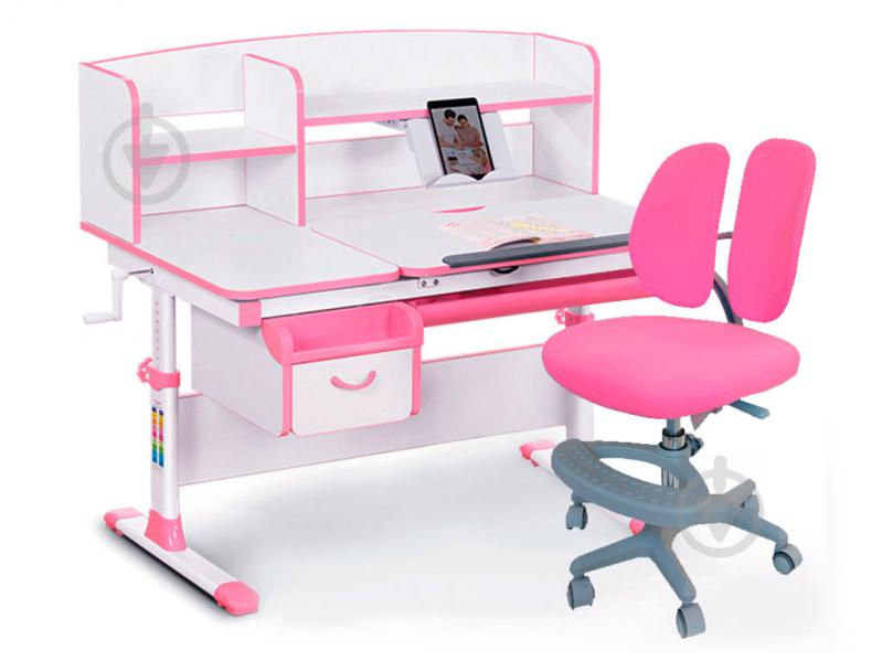 Комплект меблів дитячий Evo-kids Evo-50 PN Pink + крісло Y-408 KP - фото 1