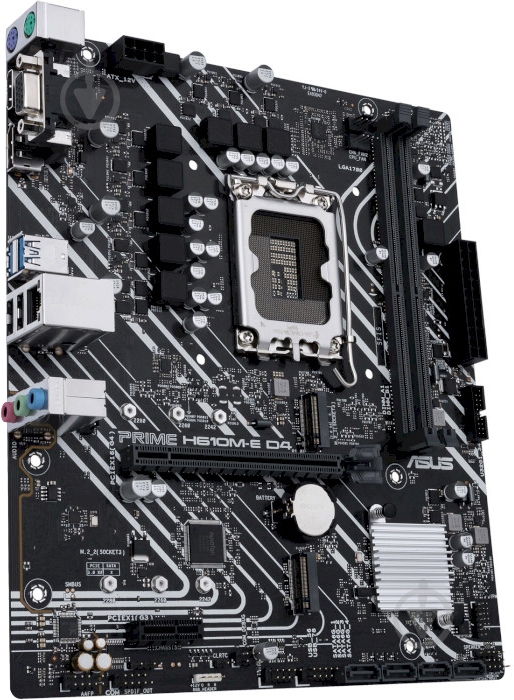 Материнская плата Asus PRIME H610M-E D4 (Socket 1700, Intel H610, micro ATX) - фото 4 Материнская плата Asus PRIME H610M-E D4 (Socket 1700, Intel H610, micro ATX) - фото 4