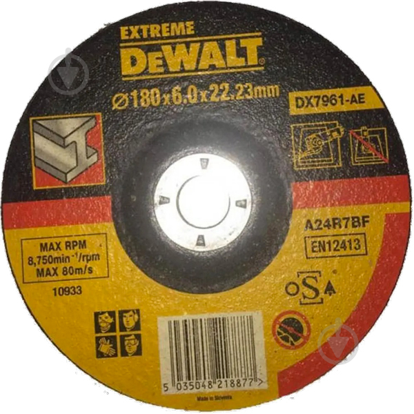 Круг DeWalt Extreme 180 x 6,0 x 22,23 мм DX7961 - фото 1