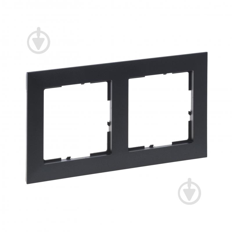 Рамка двухместная Legrand Suno универсальная графит 721552 - фото 1