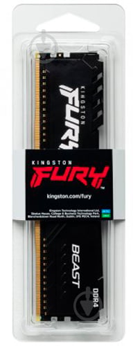 Оперативна пам'ять Kingston DDR4 SDRAM 16 GB (1x16GB) 3600 MHz (KF436C18BB/16) Fury Beast - фото 5